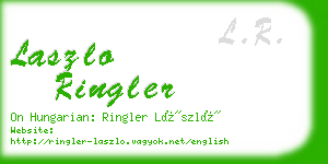 laszlo ringler business card